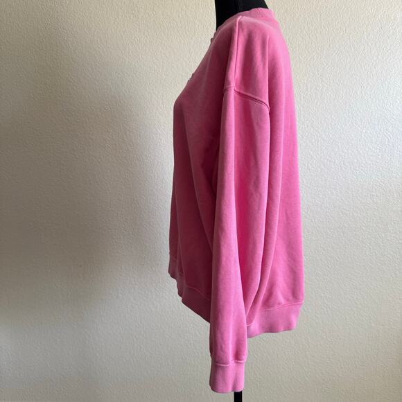 Nike Dri Fit Get Fit Swoosh Graphic Crewneck Pullover Sweatshirt Pink Women M - Picture 4 of 11